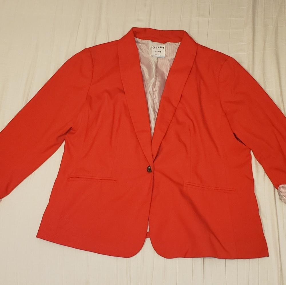 Orange-Red Old Navy Blazer